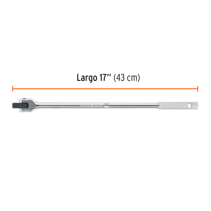 Mango articulado con cuadro de 1/2', largo 17', Truper 13412 M-1268