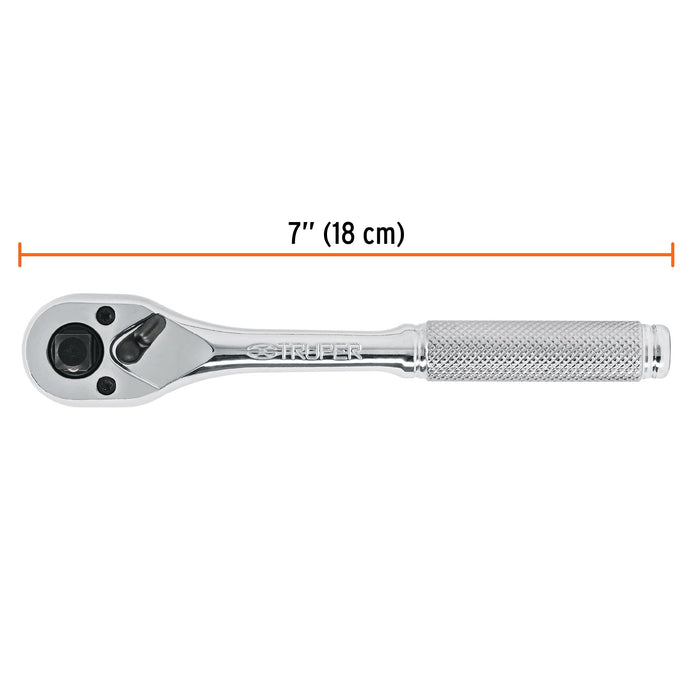 Matraca triple cuadros 1/4', 3/8' y 1/2', Truper Código: 13649