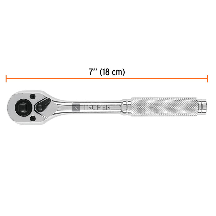 Matraca doble cuadros 1/4'y 3/8', Truper 13419 M-1438