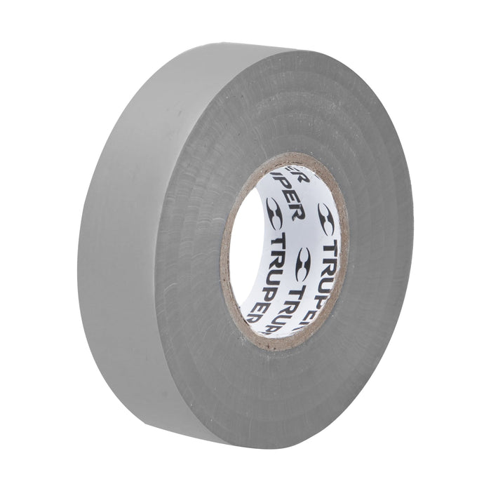 Cinta de aislar de 18 m x 19 mm, gris, Truper 12507 M-33G