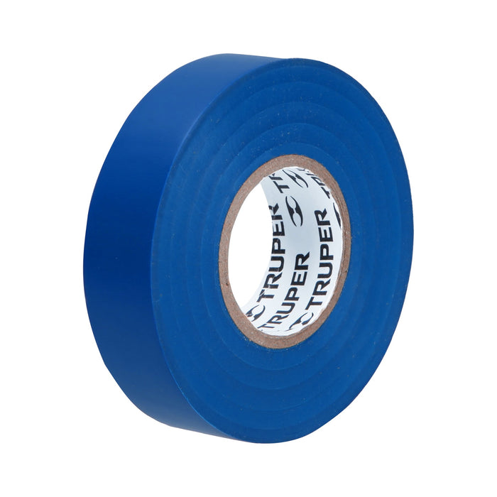 Cinta de aislar de 18 m x 19 mm, azul, Truper 12505 M-33Z