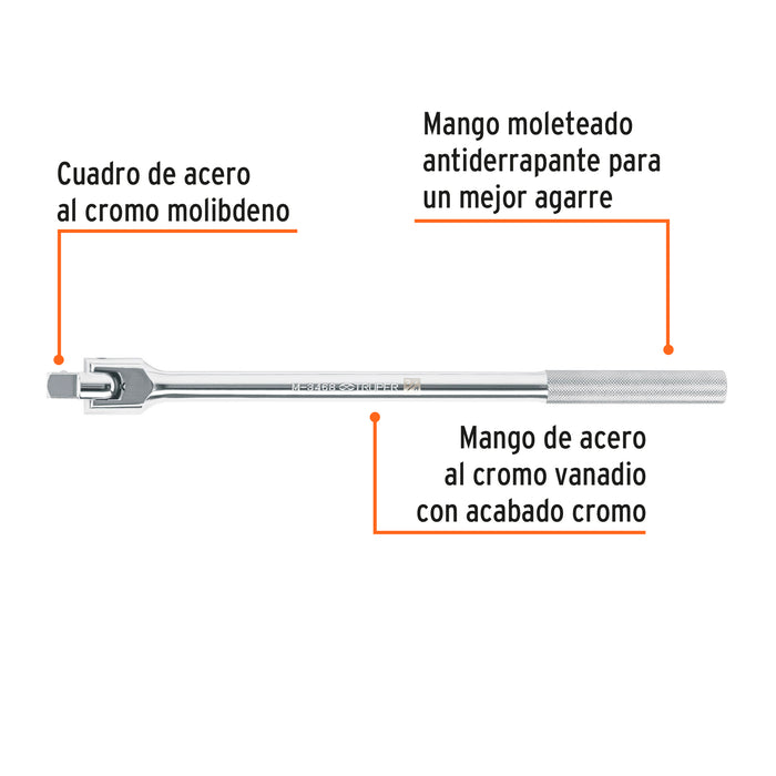 Mango articulado con cuadro de 3/4', largo 20', Truper 13908 M-3468