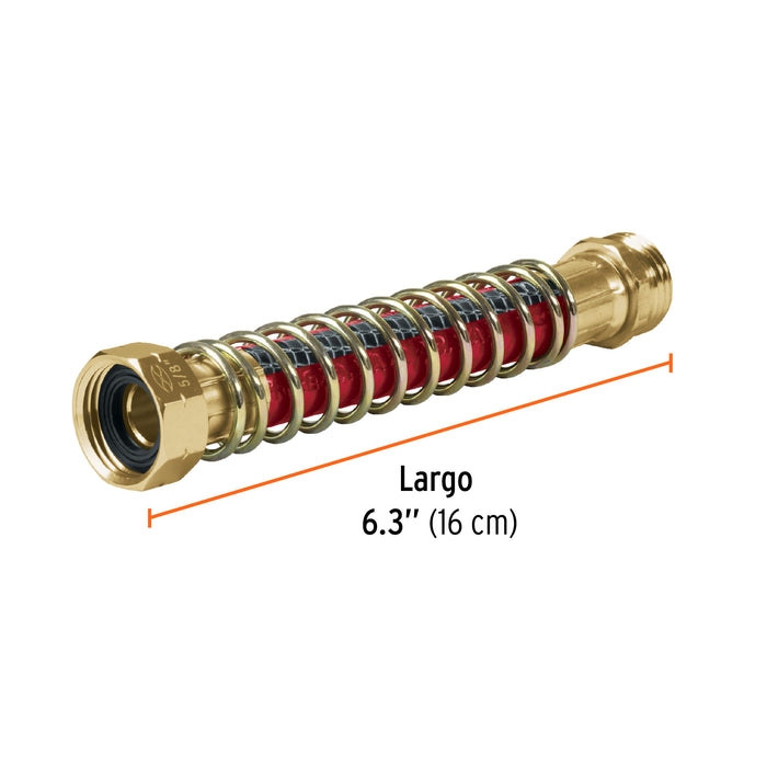 Conexión 3/4' antitorceduras para manguera, Truper 10378 M-FLEX