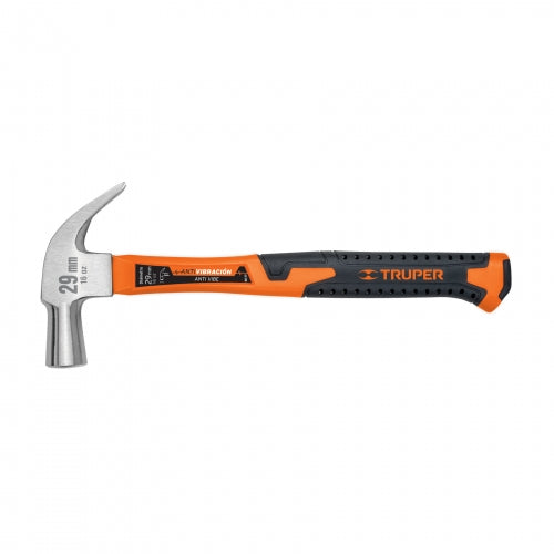 Martillo cabeza cónica 27 mm uña curva, mango fibra vidrio 10851 MAC-27F