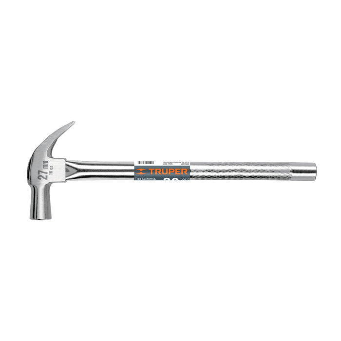 Martillo cabeza cónica 27 mm uña curva, mango tubular 10914 MAC-27T