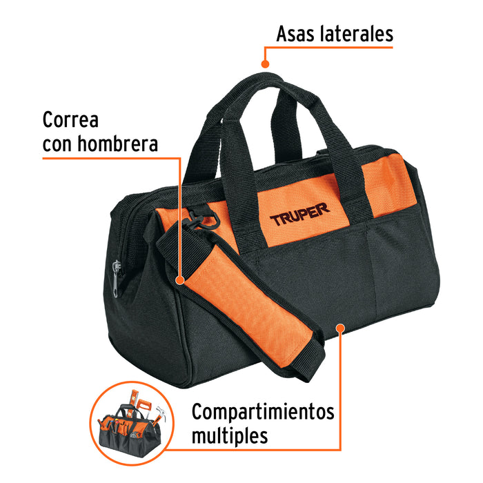 Maleta portaherramientas de 14', Truper 100376 MALE-14
