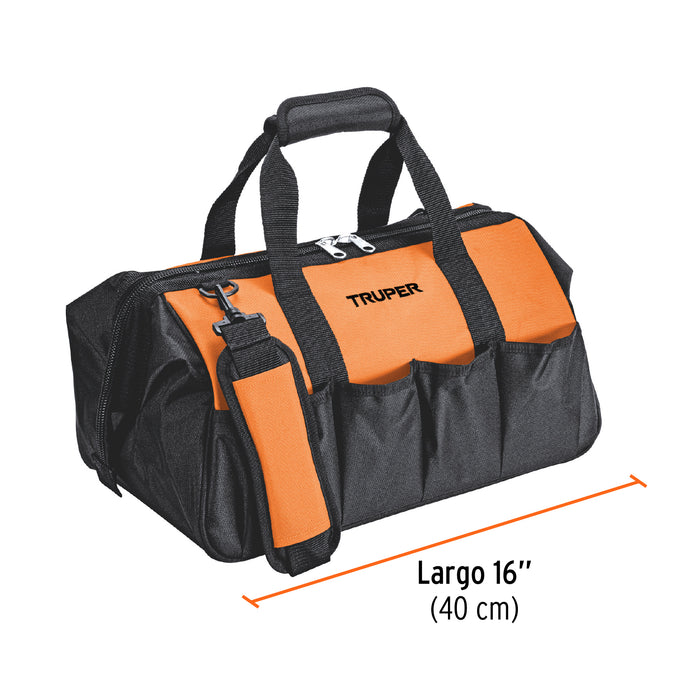 Maleta portaherramientas de 16', Truper 17102 MALE-16