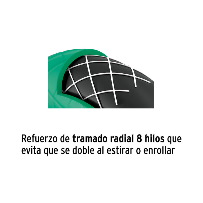 Manguera azul 1/2' 2 capas 10 m conexiones plásticas, Pretul Código: 25031