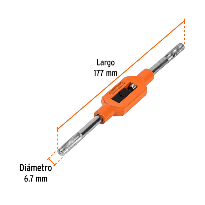 Maneral tipo garrote para machuelo 1/4', Truper Código: 11434
