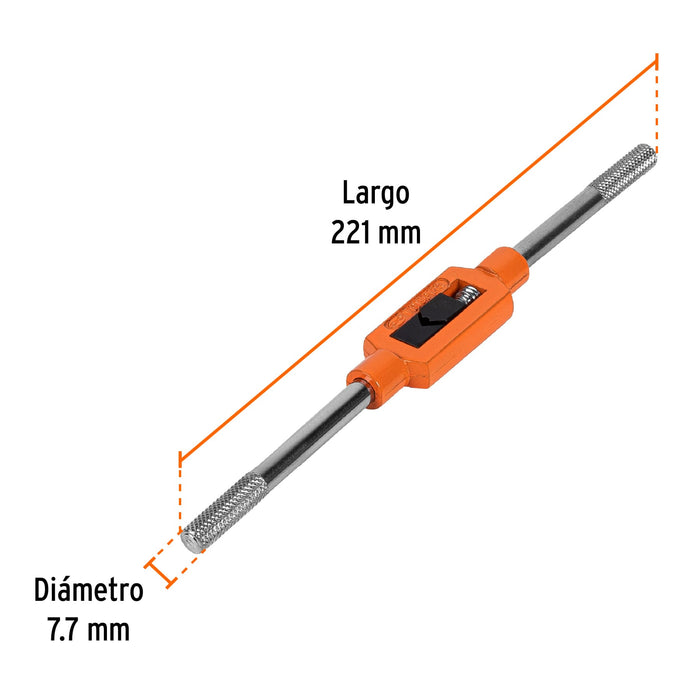 Maneral tipo garrote para machuelo 3/8', Truper Código: 11435