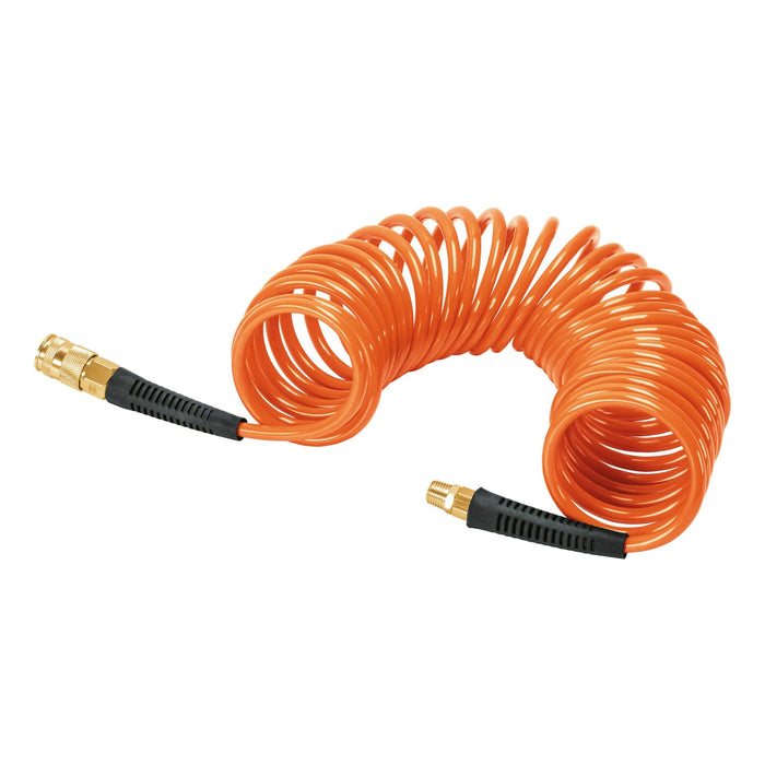 Manguera para compresor, tipo resorte, 7.6m x 1/4', Truper 102522 MAN-R-7