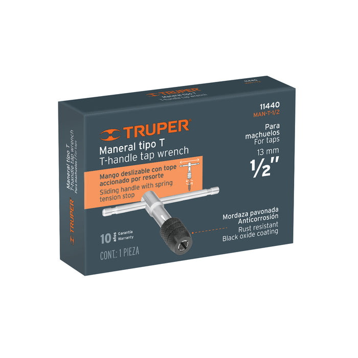 Maneral en T para machuelo 1/2', Truper Côdigo: 11440