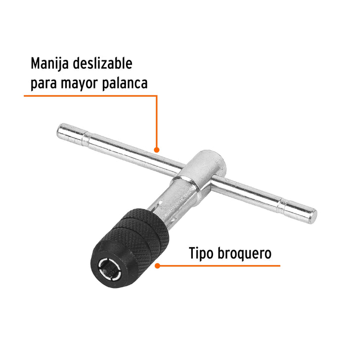 Maneral en T para machuelo 1/2', Truper Côdigo: 11440