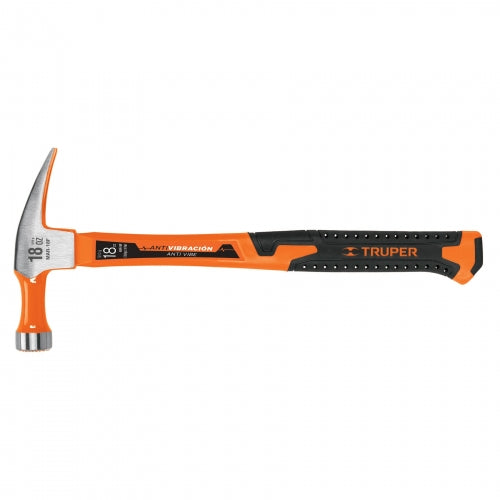 Martillo 18 oz uña recta, mango fibra de vidrio, Truper 10761 MAR-18F