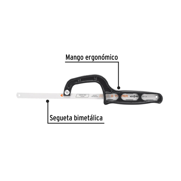 Mini arco 12' de plástico para segueta, Pretul 20002 MAT-12P