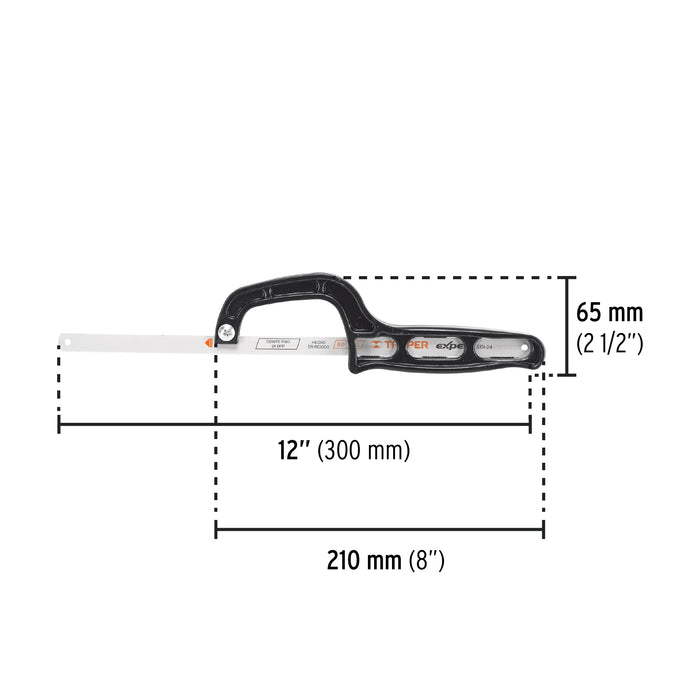 Mini arco 12' de plástico para segueta, Pretul 20002 MAT-12P