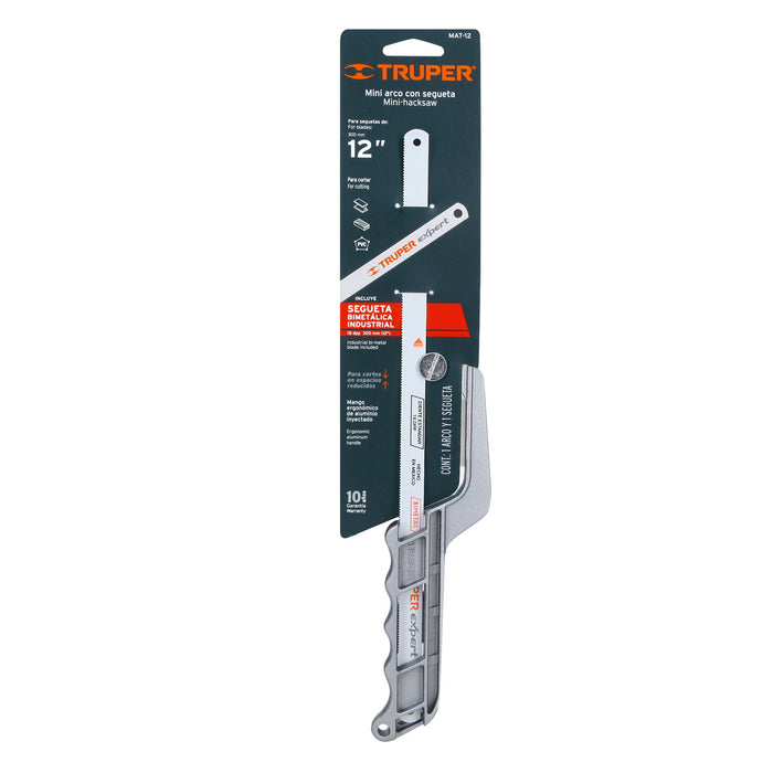 Mini arco 12' de aluminio para segueta, Truper 10236 MAT-12