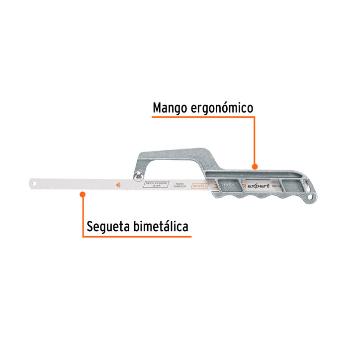 Mini arco 12' de aluminio para segueta, Truper 10236 MAT-12