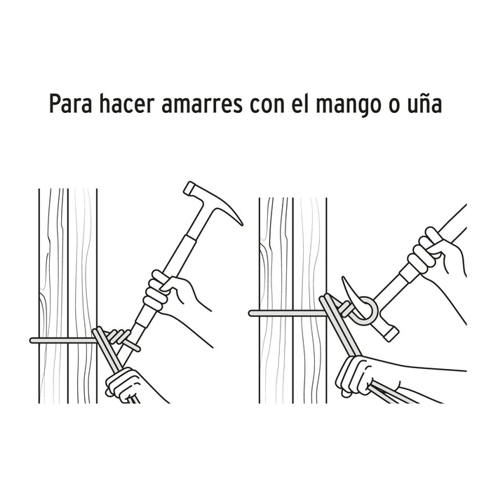 Martillo tubular para cimbra 16 oz uña recta, mango acero 10754 MCIM-16