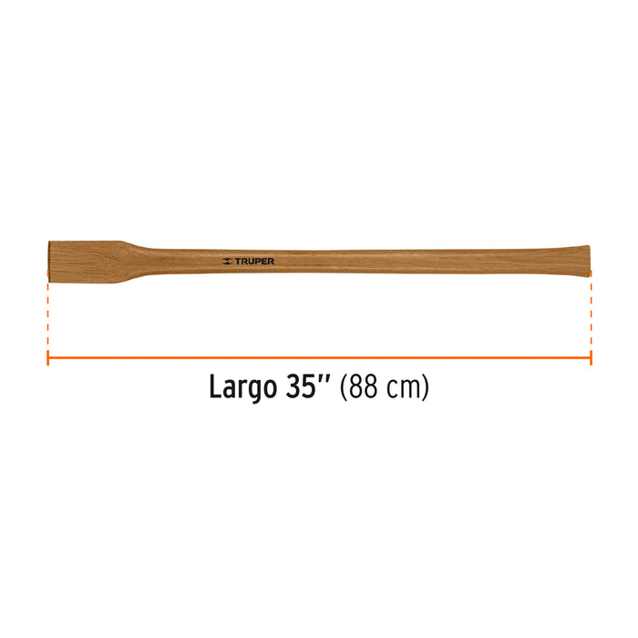 Mango hickory 35' para hacha doble Michigan 3-1/2 lb, Truper Código: 10810