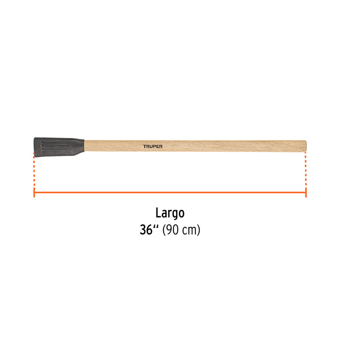 Mango madera de 36' para hachas media y entera labor, Truper Código: 102960