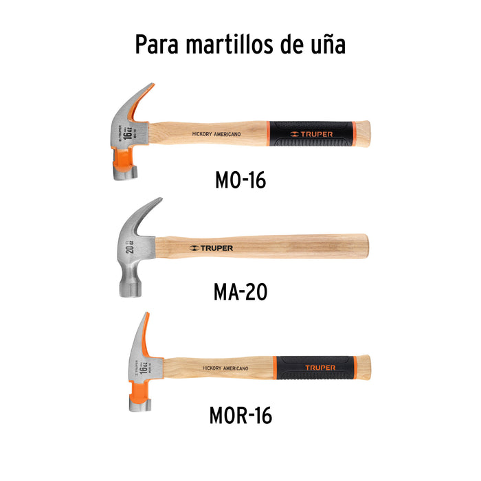 Mango para martillos de uña MO-16, MA-20 y MOR-16, 13' Código: 15910