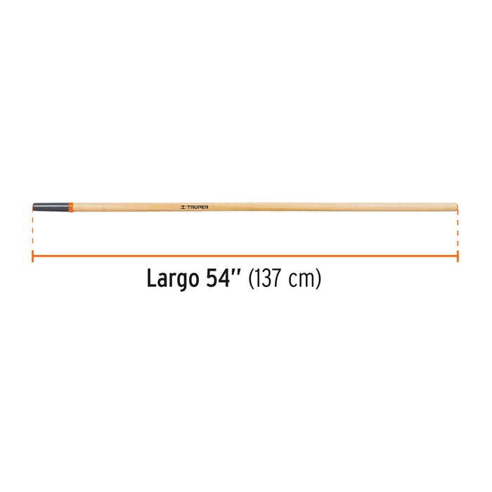 Mango para rastrillo R-16AM y azadón ATJ, 54', Truper 15923 MG-R16AM