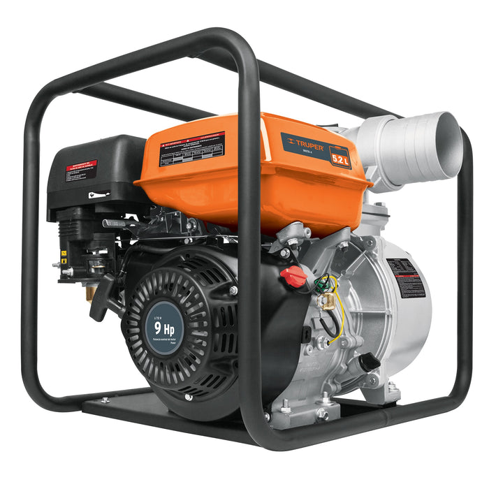 Motobomba autocebante 4' x 4' a gasolina 9 HP, Truper 17118 MOTB-4