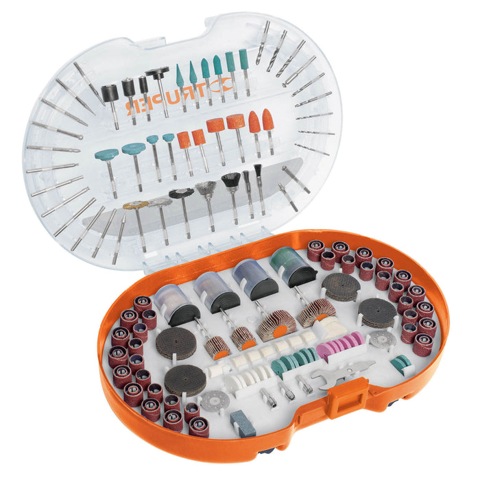 Kit con 276 accesorios para herramienta rotativa, Truper 100729 MOTO-KIT-276