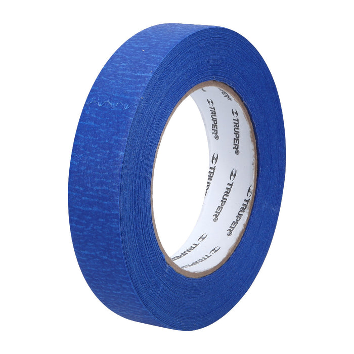 Cinta masking tape azul de 1' x 50 m para pintor, Truper 12622 MSK-1A