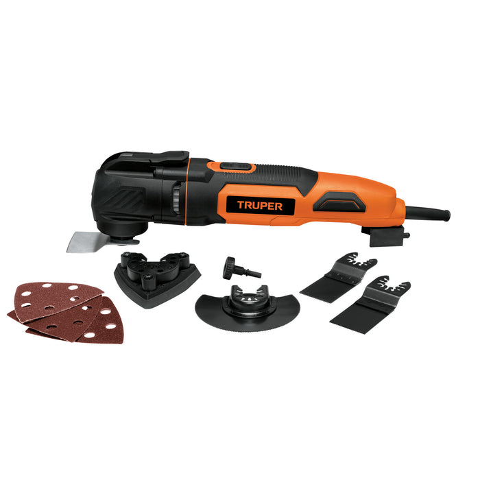 Multiherramienta profesional 350 W con 9 accesorios, Truper 102429 MULH-35A