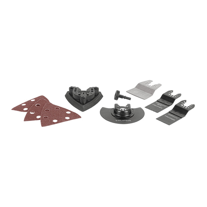 Kit de accesorios para multiherramienta oscilante,8pz, Trupe 103440 MULH-KIT-8