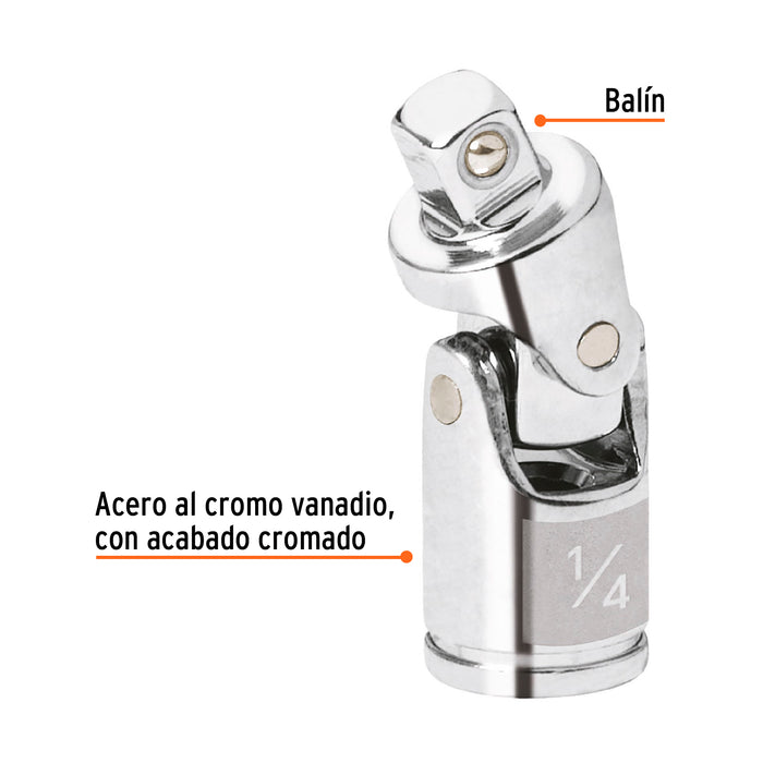 Nudo universal para dados con cuadro de 1/4', Truper 13226 N-4770
