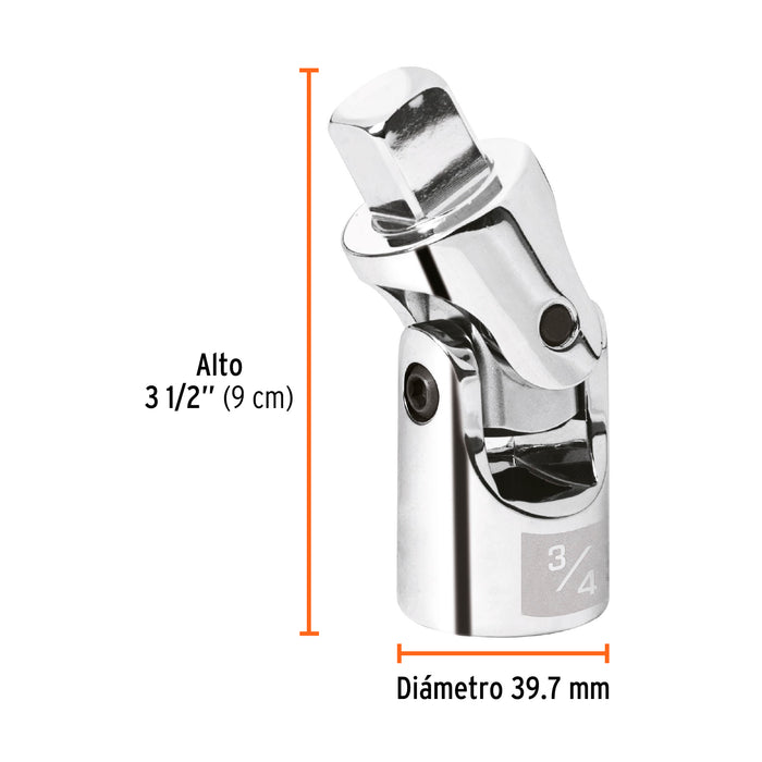 Nudo universal para dados con cuadro de 3/4', Truper 13910 N-5670