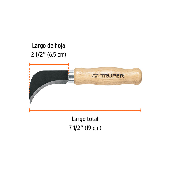 Cuchillo 7-1/2' para linóleo, Truper Código: 14462