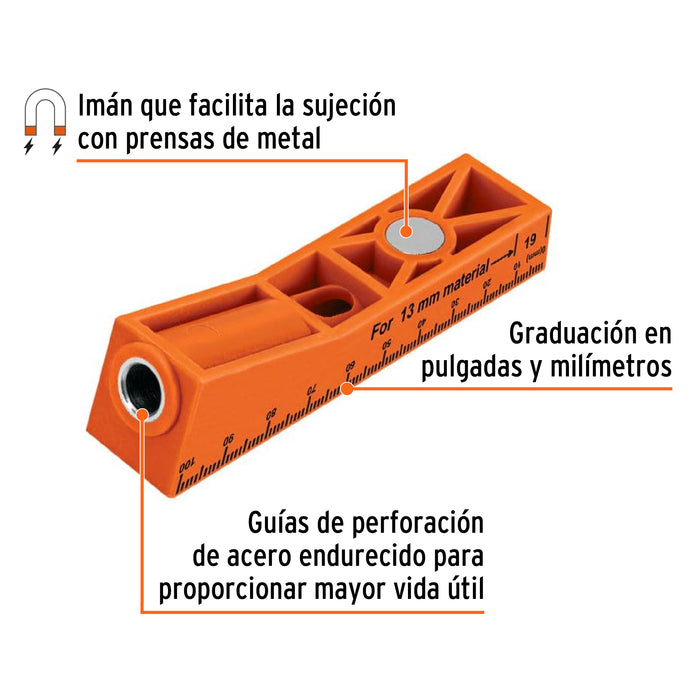 Juego de plantilla para uniones ocultas con un tornillo 102595 OCU-1