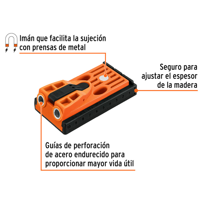 Juego de plantilla para uniones ocultas con dos tornillos 102596 OCU-2