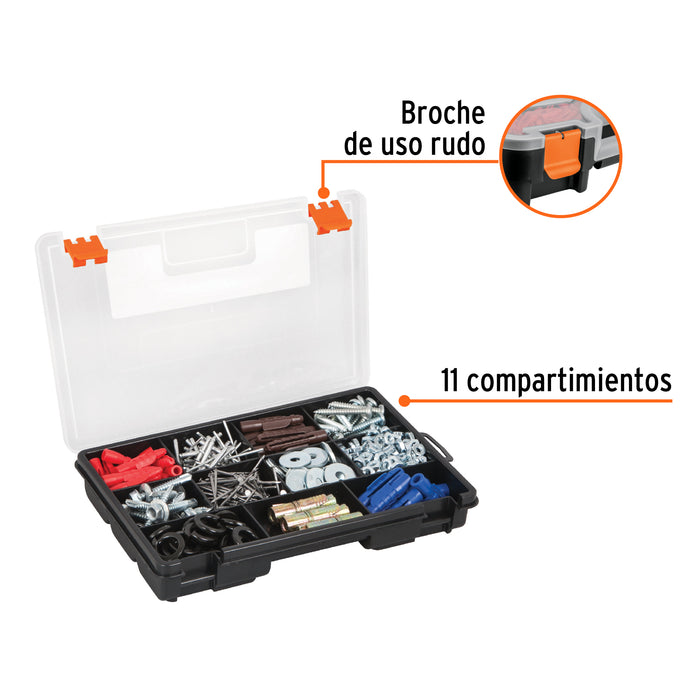 Organizador 9' con 11 compartimentos, Truper 10035 ORG-11