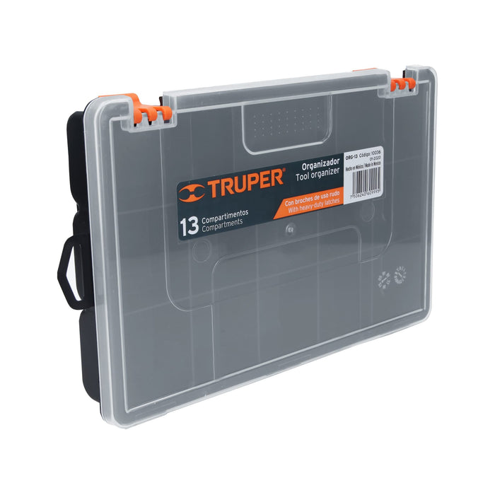 Organizador 10' con 13 compartimentos, Truper 10036 ORG-13