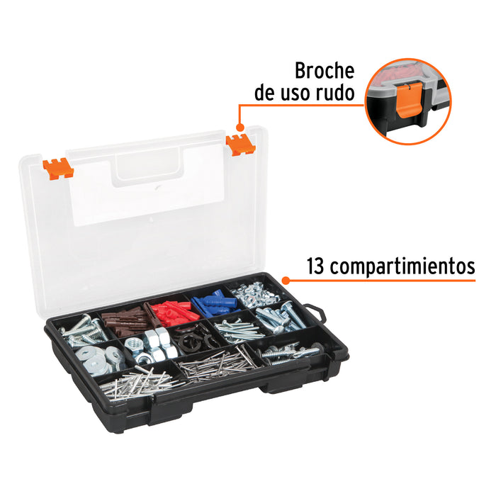 Organizador 10' con 13 compartimentos, Truper 10036 ORG-13