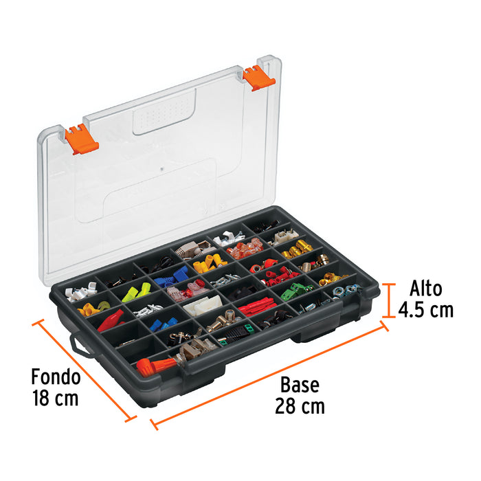 Organizador de 11' con 36 compartimentos, Truper 102760 ORG-36