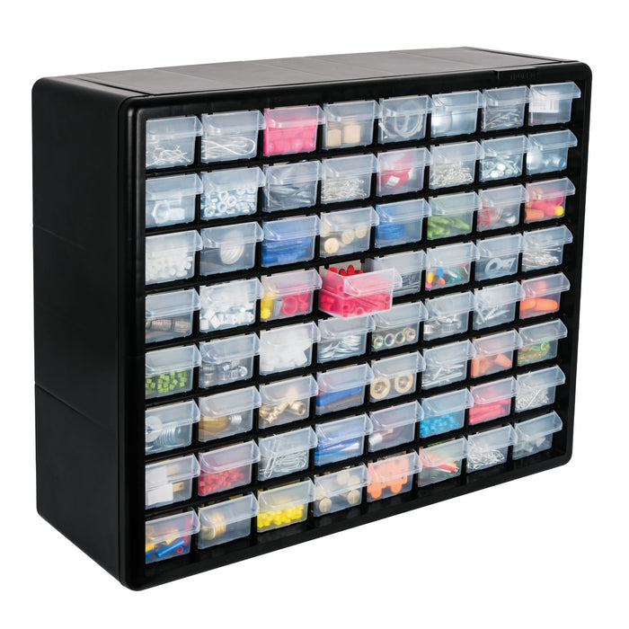 Organizador con 64 gavetas, Truper 10895 ORG-64