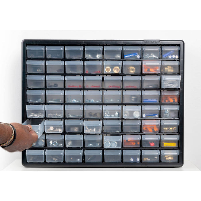 Organizador con 64 gavetas, Truper 10895 ORG-64