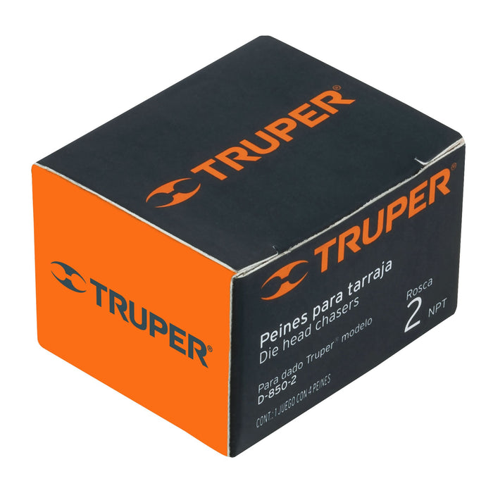 Juego de 4 peines 2' para tarrajas TA-850 y TA-851, Truper 13085 P-850-2