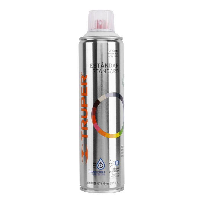 Pintura en aerosol, blanco brillante, bote esbelto, 400 ml 19032 PA-BB