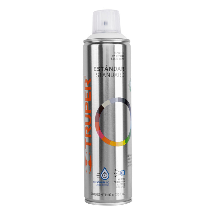 Pintura en aerosol, blanco mate, bote esbelto, 400 ml 19034 PA-BM