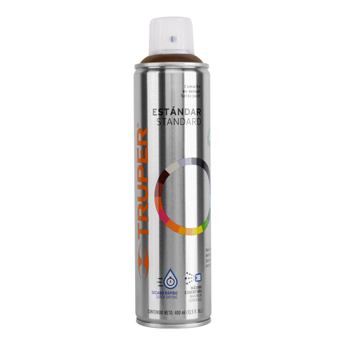 Pintura en aerosol, café anodizado,bote esbelto, 400 ml 12775 PA-CA