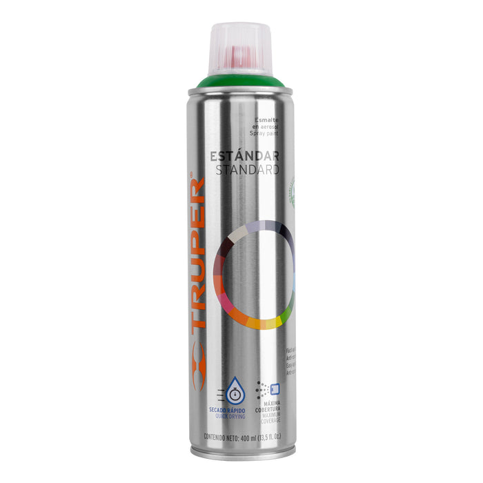 Pintura en aerosol, verde ecológico, bote esbelto, 400 ml 19048 PA-VE