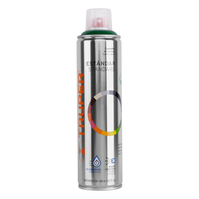 Pintura en aerosol, verde hoja, bote esbelto, 400 ml 19047 PA-VH