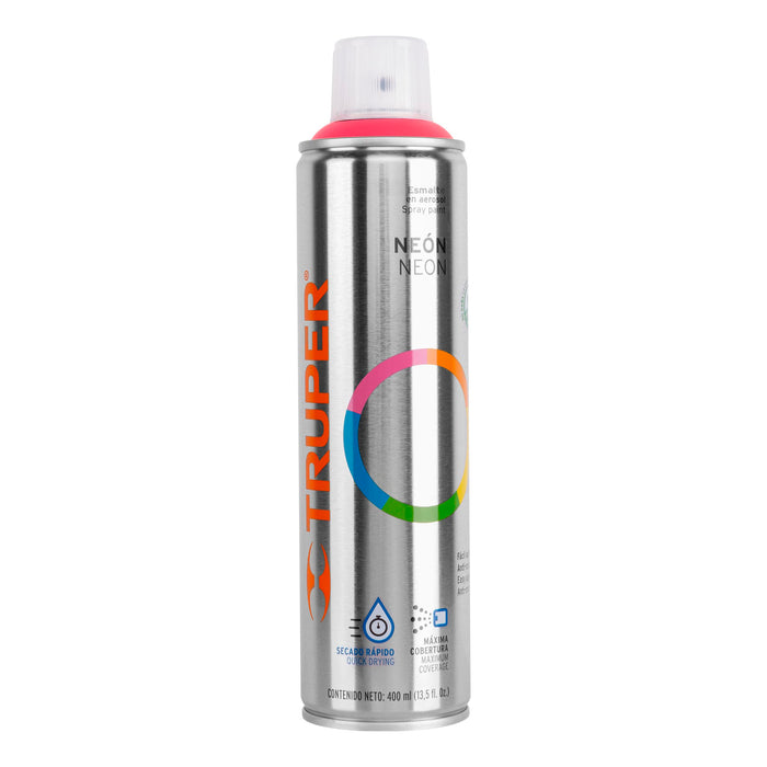 Pintura en aerosol, rosa neón, bote esbelto, 400 ml 19074 PAF-RS
